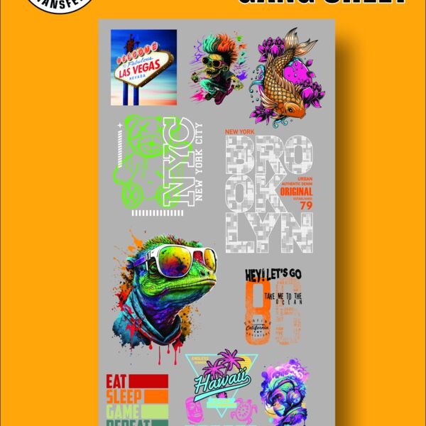 Online Designer Gang sheets Custom Transfer Thumbnail